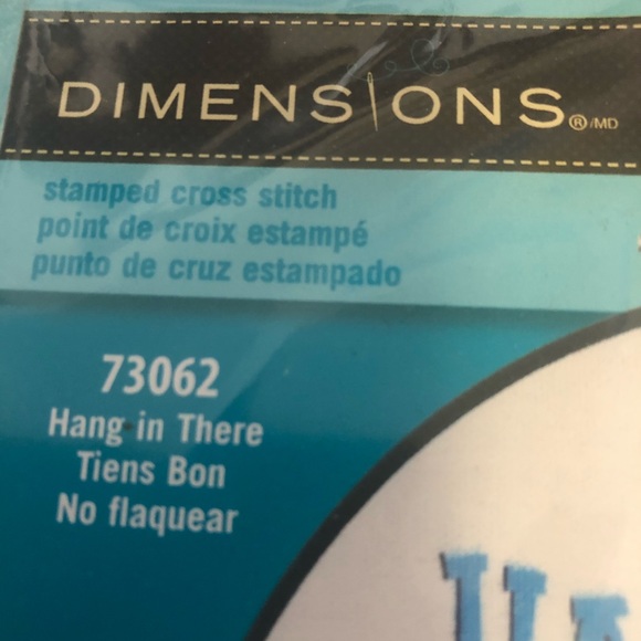 “Hang in there” Cross stitch kit. - Picture 3 of 5